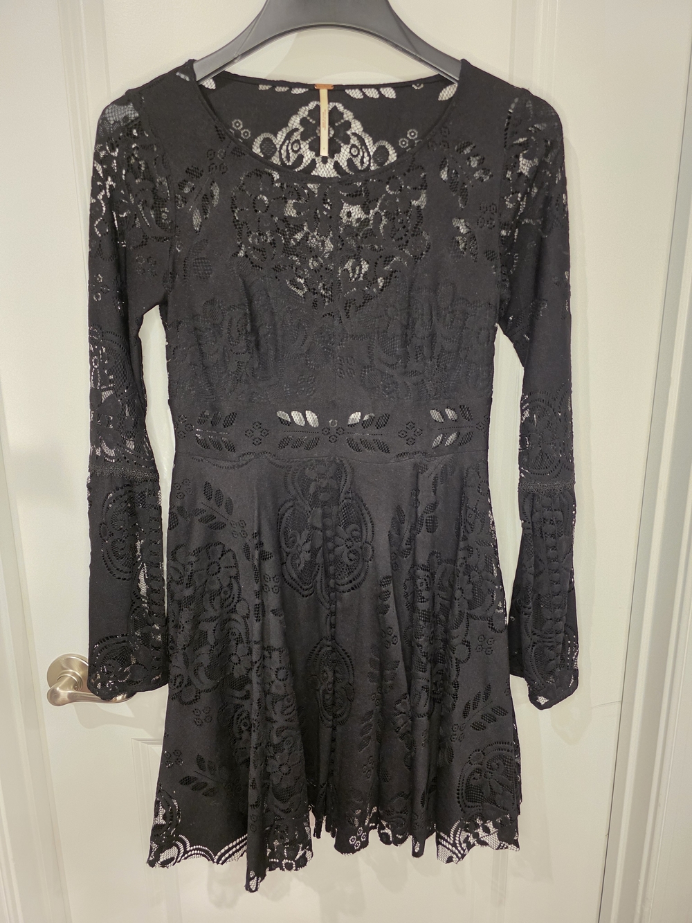 Free People "Lace Lovers Folk Song" Mini Dress